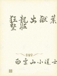 狂龙出狱叶风完整版