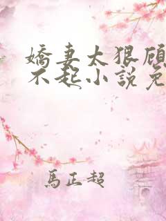 娇妻太狠顾少惹不起小说免费阅读