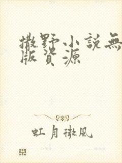 撒野小说无删减版资源