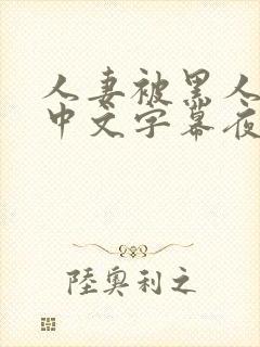 人妻被黑人侵犯中文字幕夜色