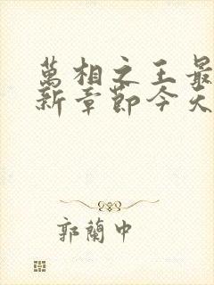 万相之王最新更新章节今天