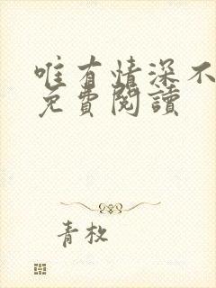 唯有情深不负你免费阅读