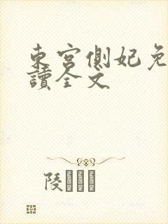 东宫侧妃免费阅读全文