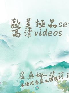 欧美极品sex高清videos