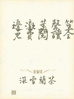 边澈叶声笙小说免费阅读全文无弹窗