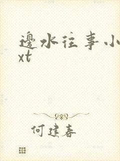 边水往事小说txt