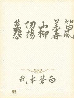 万仞山羌笛何须怨杨柳春风不度玉门关