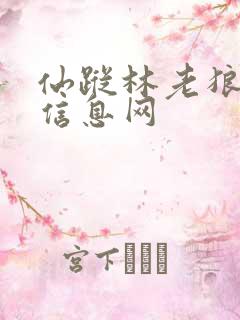 仙踪林老狼贰佰信息网