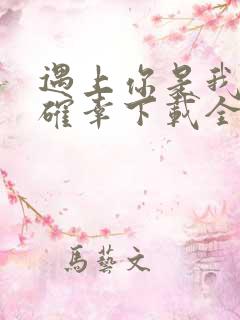 遇上你是我的小确幸下载全本