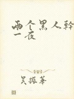 两个黑人干了我一夜