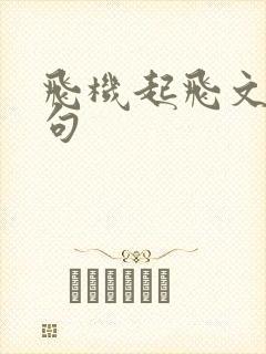 飞机起飞文案短句