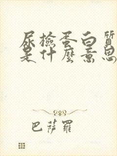 尿检蛋白质+3是什么意思