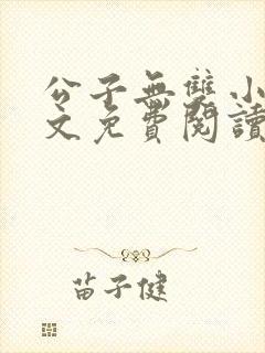 公子无双小说全文免费阅读
