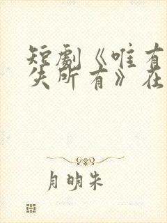 短剧《唯有深情失所有》在线观看