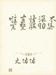 唯有情深不可负完整版90集