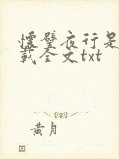 怀璧夜行是今下载全文txt