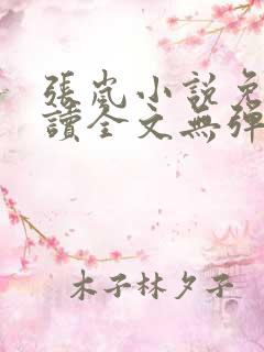 张岚小说免费阅读全文无弹窗