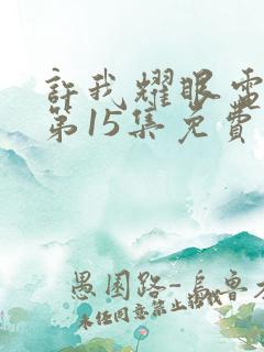 许我耀眼电视剧第15集免费观看