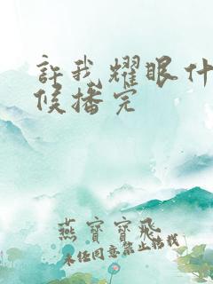 许我耀眼什么时候播完