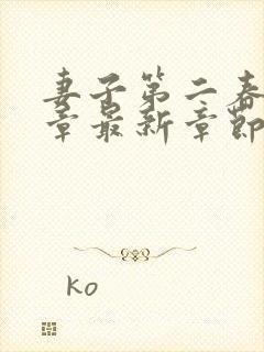 妻子第二春16章最新章节免费阅读