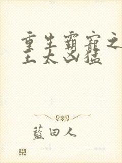 重生霸宠之摄政王太凶猛