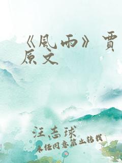 《风雨》贾平凹原文