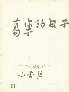 有你的日子唯美句子