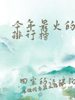 今年最火的短剧排行榜