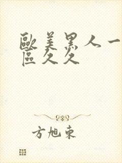 欧美黑人一区二区久久