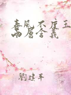 春风不度玉门关两层含义