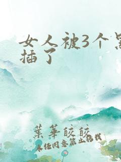 女人被3个黑人插了