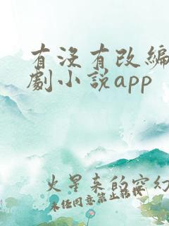 有没有改编电视剧小说app
