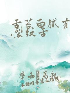 舌苔白腻有齿痕,裂纹舌