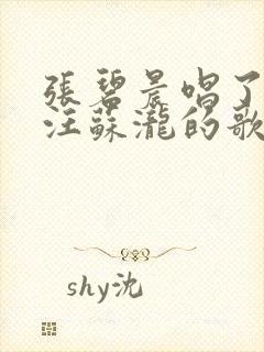 张碧晨唱了多少汪苏泷的歌