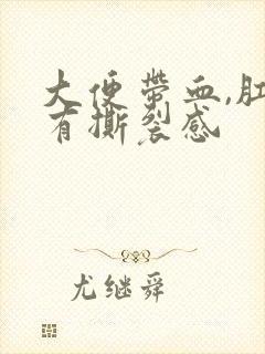 大便带血,肛门有撕裂感