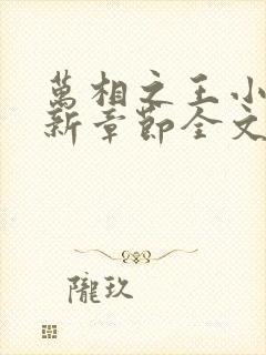 万相之王小说最新章节全文免费阅读