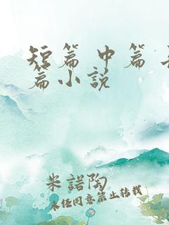 短篇 中篇 长篇小说