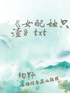 《女配她只想被渣》txt