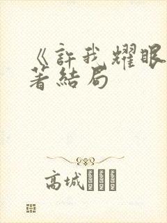 《许我耀眼》原著结局