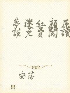 梦迷红颜原著小说免费阅读