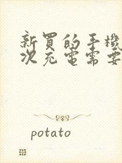 新买的手机第一次充电需要多长时间