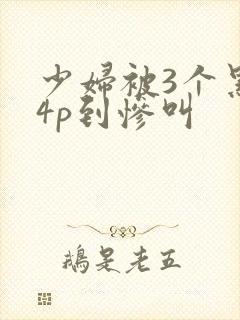 少妇被3个黑人4p到惨叫