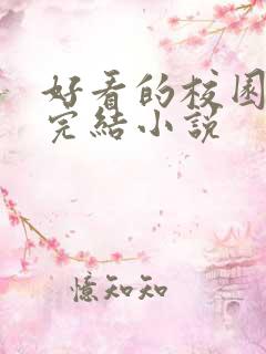 好看的校园言情完结小说