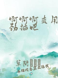 啊啊啊爽用力使劲插吧