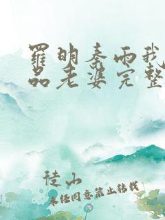 罗明秦雨我的极品老婆完整版