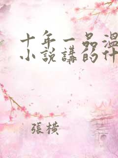 十年一品温如言小说讲的什么