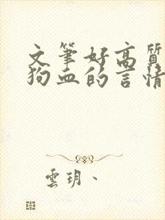 文笔好高质量不狗血的言情文