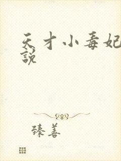 天才小毒妃 小说