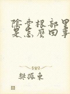 阴囊根部里面痒是怎么回事