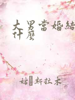 大男当婚结局是什么